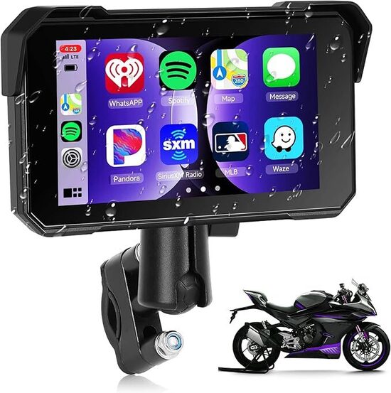 Rimoody Carplay Senza Fili Schermo per Moto 5 Pollici Touchscreen