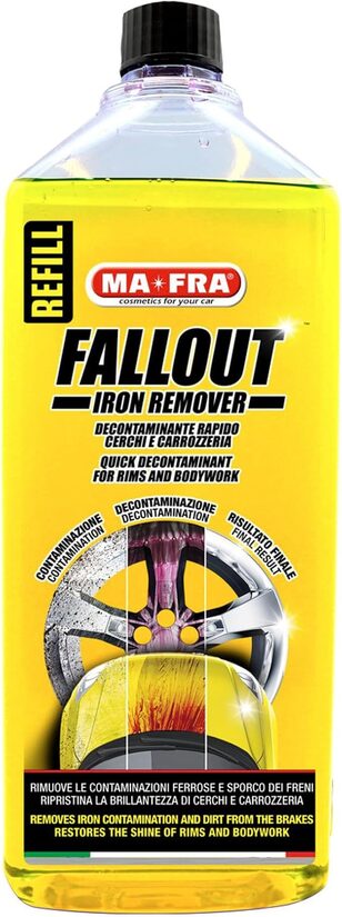 Fallout Iron Remover, Elimina Residui Ferrosi da Carrozzeria, Cerchi in Lega, Cerchi in Acciaio, Formato da 1000ml, H1112