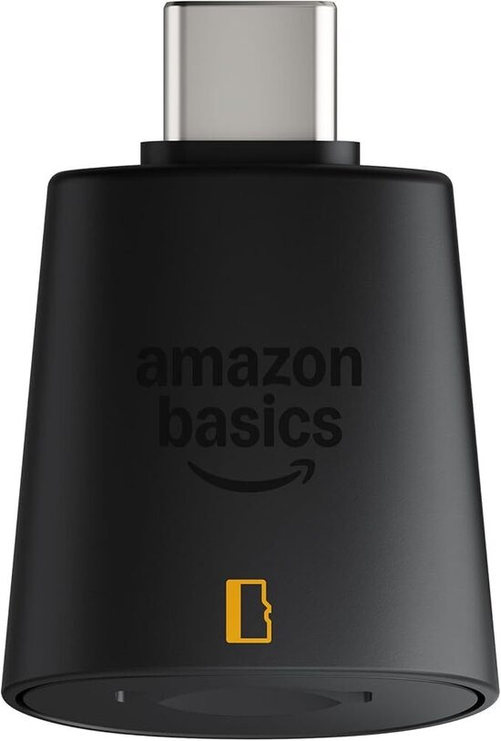 Amazon Basics Lettore di schede microSD con attacco USB C 3.0