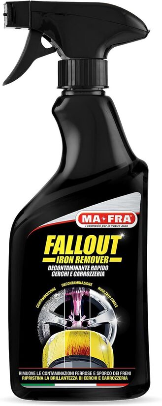 Fallout Iron Remover, Decontaminante Rapido, Elimina i Residui Ferrosi dalla Carrozzeria e Cerchi in Lega Auto