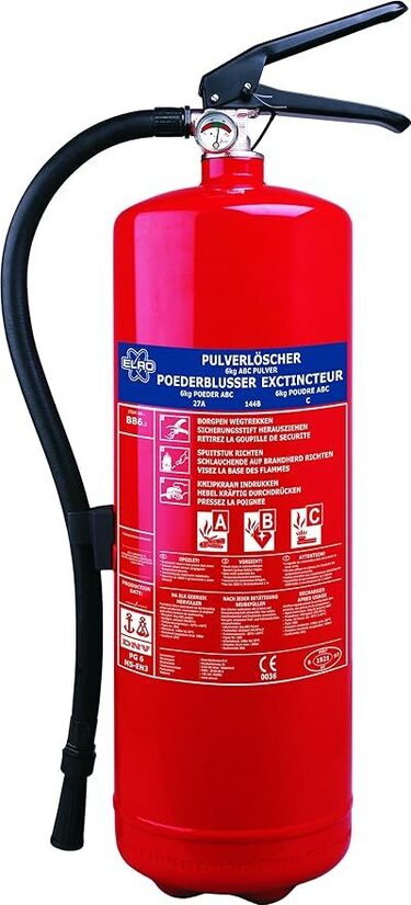 ELRO Estintore a polvere 6 KG ABC