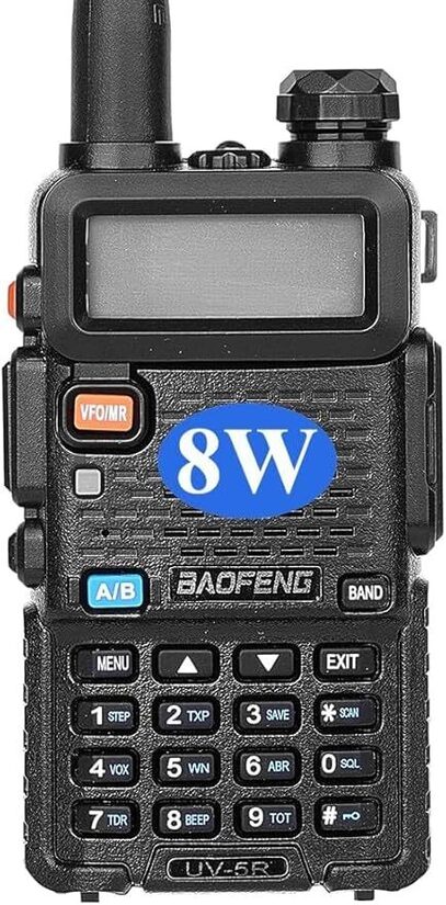 SQUADO BAOFENG UV-5R, Walkie Talkie, Radio Dual Band 8W, VHF 144-146MHz e UHF 430-440MHz
