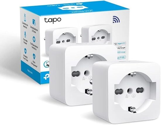 Tapo P105(2-pack) Presa Smart Italiana, WiFi Intelligente
