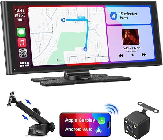 Avylet Carplay Wireless Andriod Auto, schermo per auto IPS 9.26" con telecamera di backup,