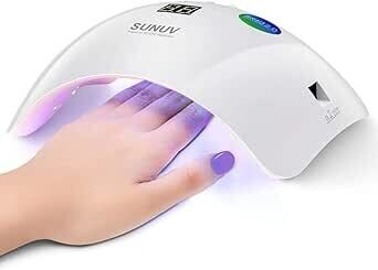 SUNUV Lampada Unghie UV LED con Sensore di Avvio automatico, Display LCD e Timer 30/60/99s