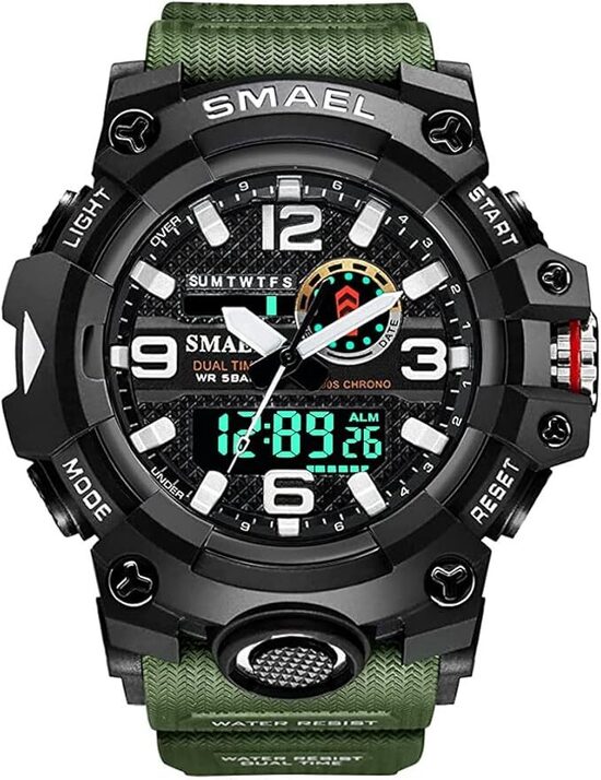 Fomtty Orologio analogico - Militare Uomo/Donna