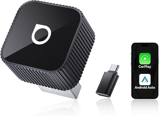 OTTOCAST (2026 Aggiornato) 2 in 1 Adattatore Wireless CarPlay & Android Auto