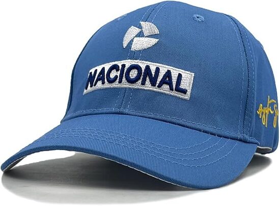 Ayrton Senna - Berretto da baseball, con visiera, stile hip-hop, regolabile, con ricamo, Multicolore, Taglia unica