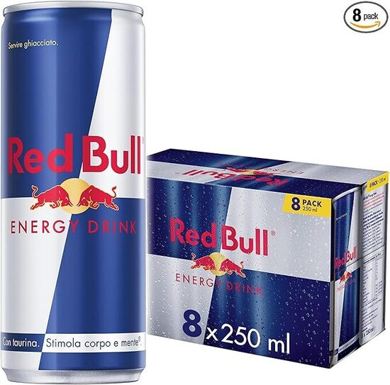 Red Bull Energy Drink, 250 ml (8 Lattine)