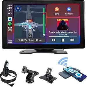 Autoradio Touchscreen x Carplay wireless Android e Ios - da 9 Pollici HD.