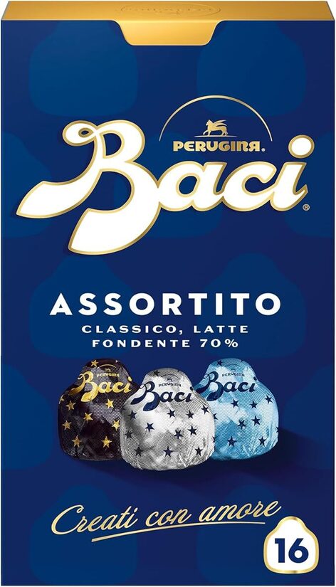 BACI PERUGINA Cioccolatini Assortiti ripieni al Gianduia, 2 Scatole da 200g