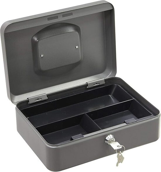 ARREGUI Elegant C9236 Cassetta di sicurezza con chiave per contare e trasportare denaro 