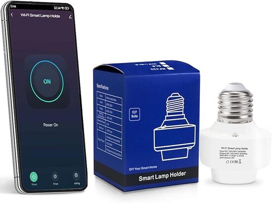 QIACHIP Smart WiFi Portalampada E27,Tuya