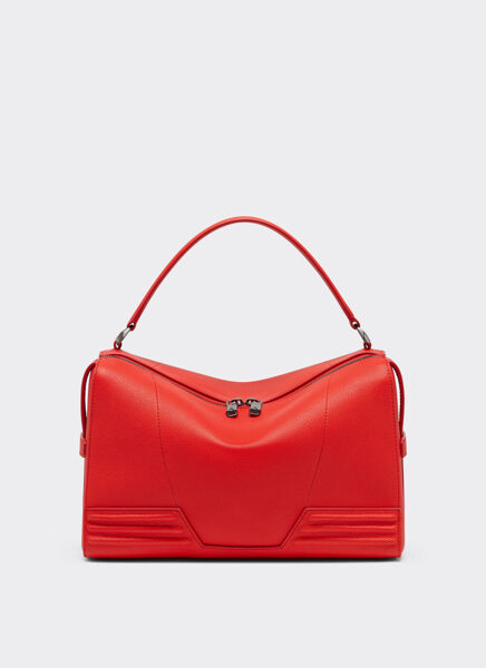 Ferrari GT soft mini shoulder bag in tumbled leather
