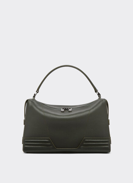 Ferrari GT soft mini shoulder bag in tumbled leather